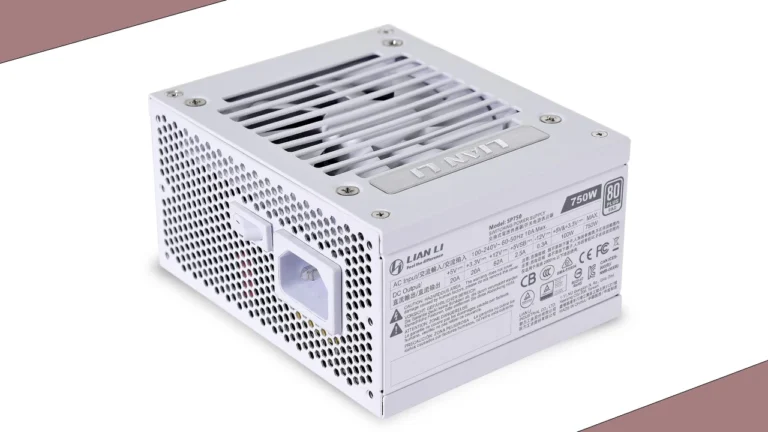 This white Lian Li modular SP750 SFF desktop power supply is just $111