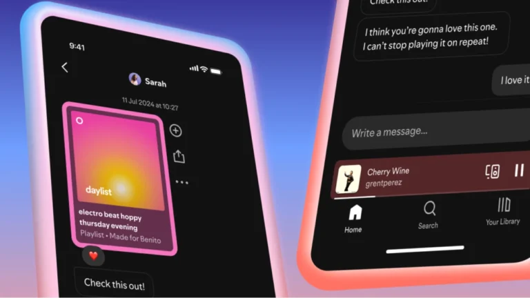 Spotify is now letting you send direct messages, for some reason