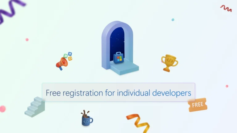Microsoft Store now lets individual developers join for free