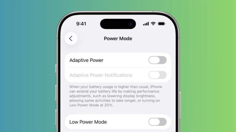 This is how the iOS 26's Adaptive Power mode works on iPhone