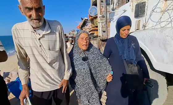Gazans flee ‘death and devastation’ with no transportation or means of shelter