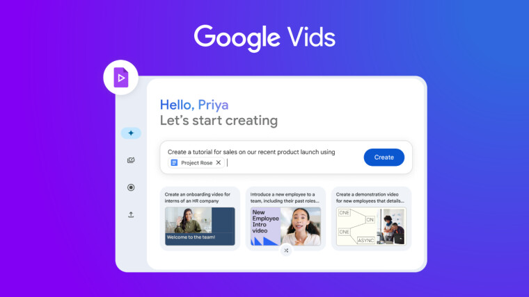 Google Vids AI editing app updated with new video formats for all users
