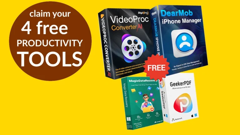 Claim this free Productivity Bundle worth over $200 for free before Oct 25