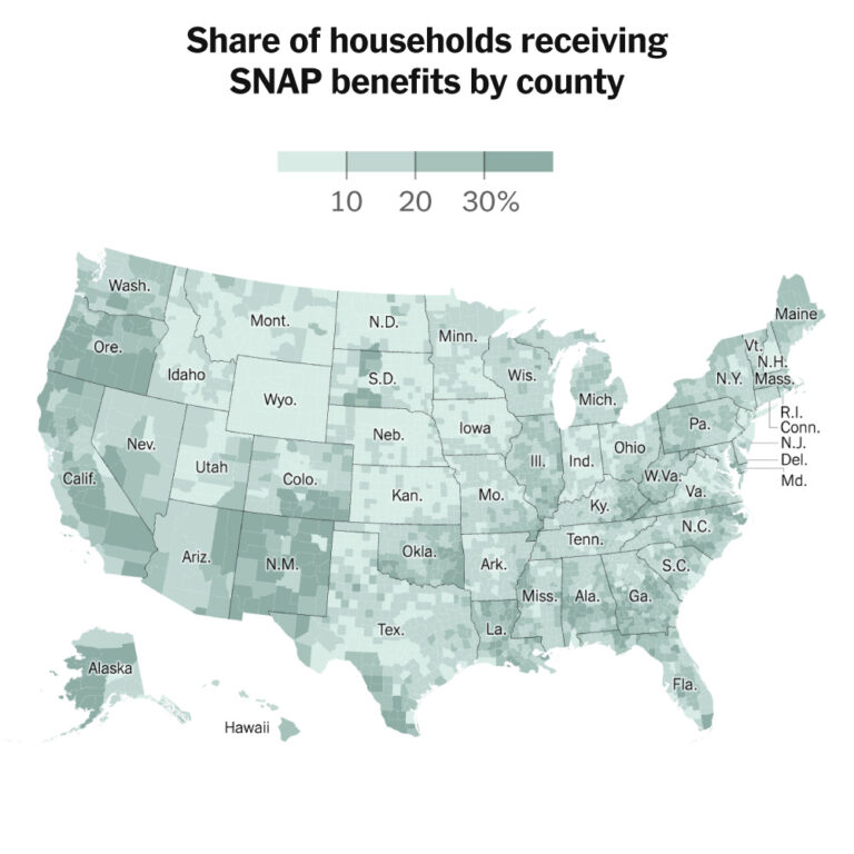 SNAP Map: Here’s Who Will Be Affected by Disruptions to Food Aid
