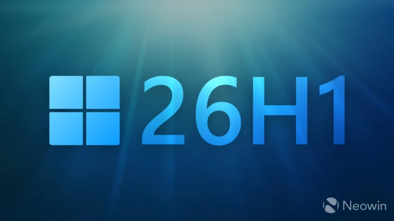 This could be first official confirmation of Windows 11 version 26H1