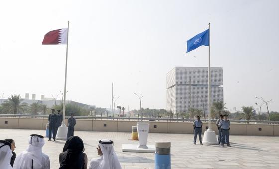 Flags raised in Doha as leaders gather for UN social development summit